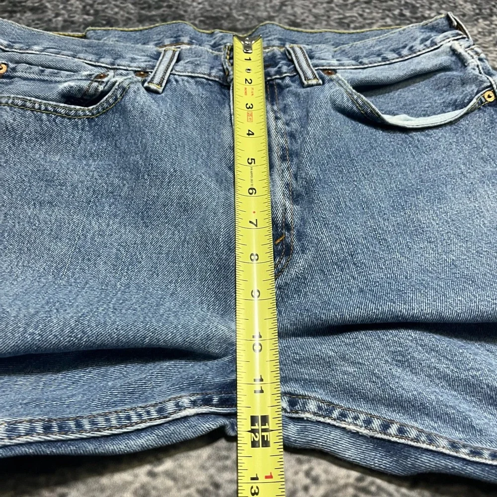 Levi's 505 Jeans Mens‎ 36x32 Blue Denim Distressed